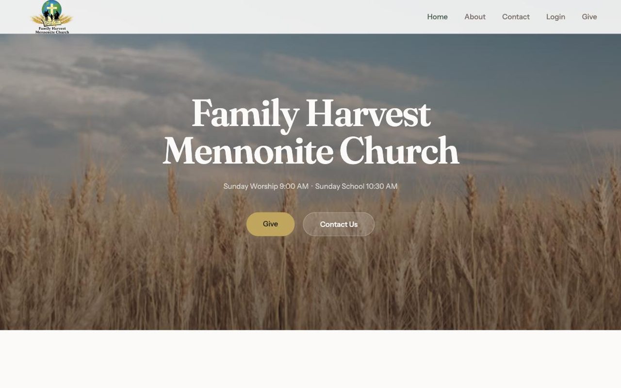 Family Harvest Mennonite Church website