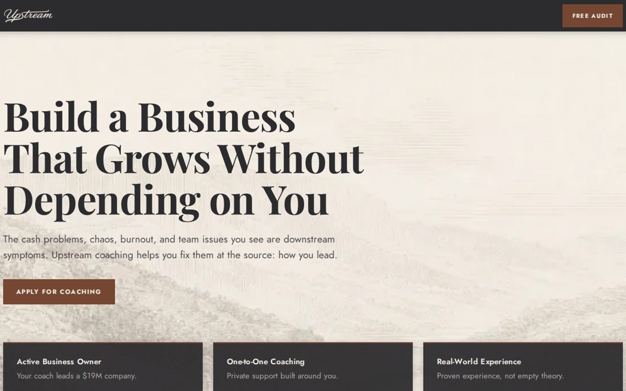 Upstream website