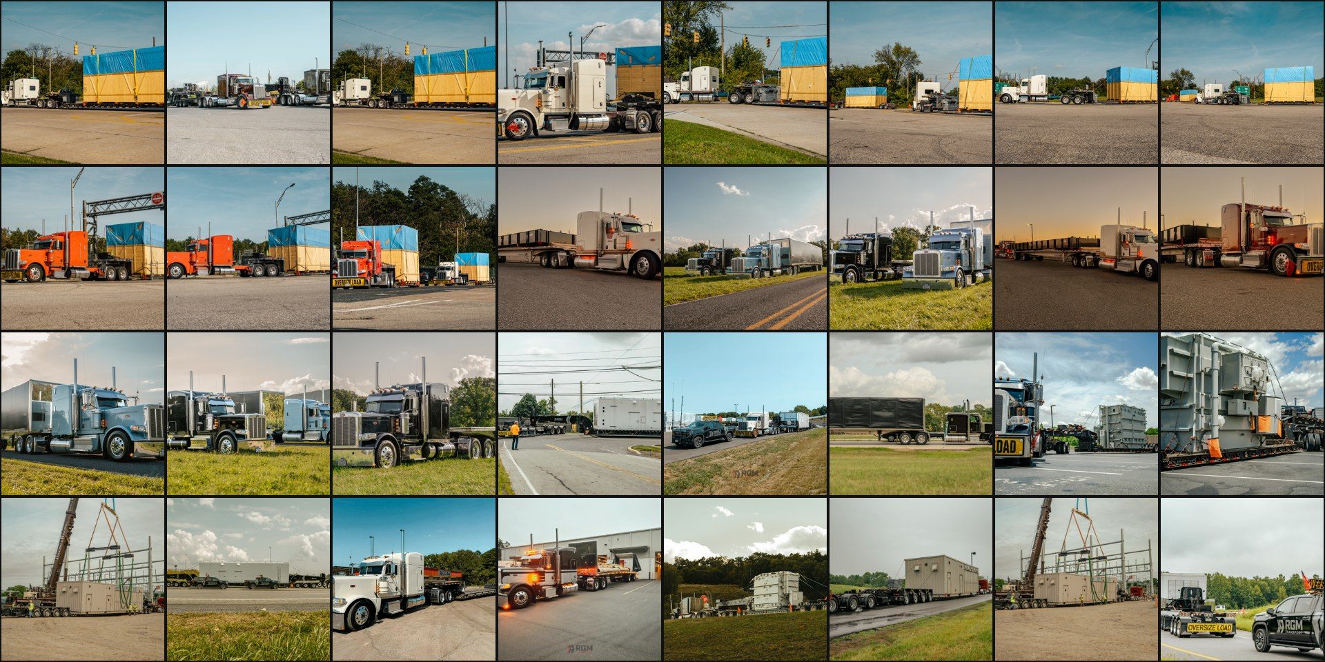RGM Transport photo collage